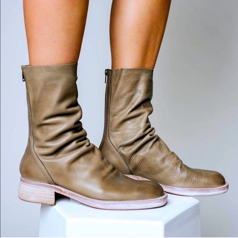 NEW Free People Sutton Slouch Bootie size 38 Taupe
